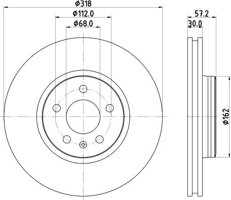 DON PCD20451 - Тормозной диск avtokuzovplus.com.ua