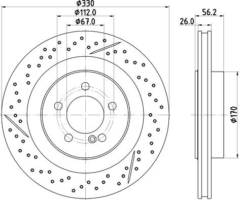 DON PCD20482 - Гальмівний диск autocars.com.ua