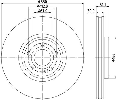 DON PCD20541 - Гальмівний диск autocars.com.ua