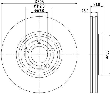 DON PCD20552 - Гальмівний диск autocars.com.ua