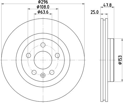 DON PCD20602 - Тормозной диск avtokuzovplus.com.ua