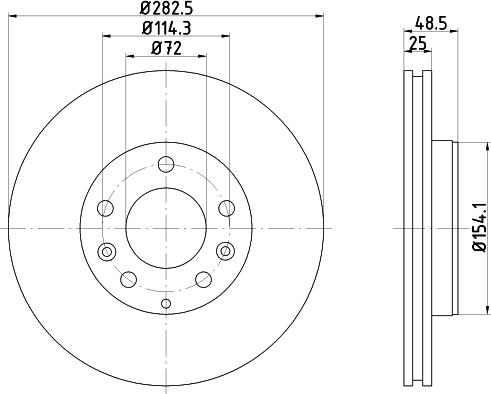 DON PCD20762 - Тормозной диск avtokuzovplus.com.ua