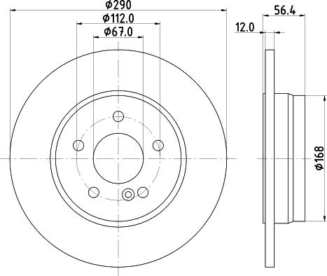 DON PCD20922 - Тормозной диск avtokuzovplus.com.ua