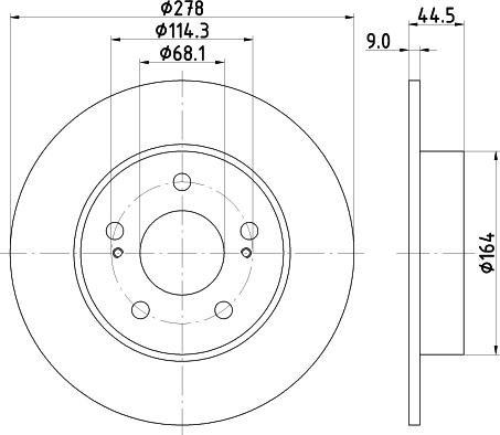 DON PCD21002 - Тормозной диск avtokuzovplus.com.ua