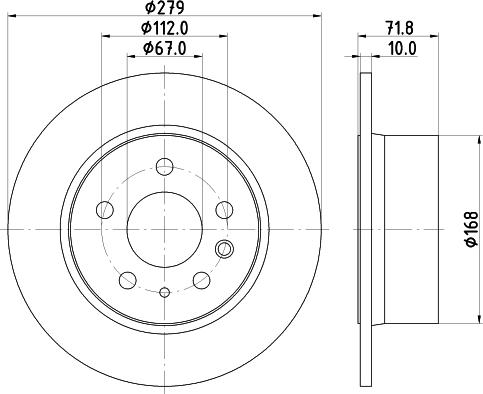 DON PCD21012 - Тормозной диск avtokuzovplus.com.ua