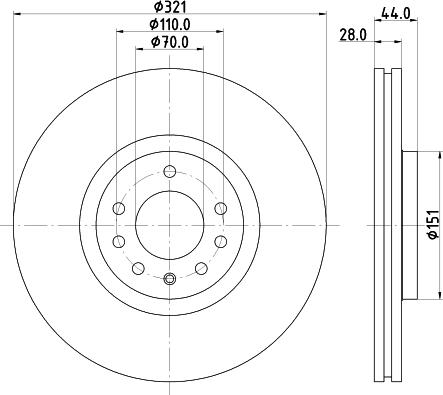 DON PCD21101 - Тормозной диск avtokuzovplus.com.ua