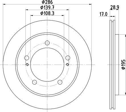 DON PCD21162 - Тормозной диск avtokuzovplus.com.ua