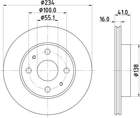 DON PCD21182 - Гальмівний диск autocars.com.ua