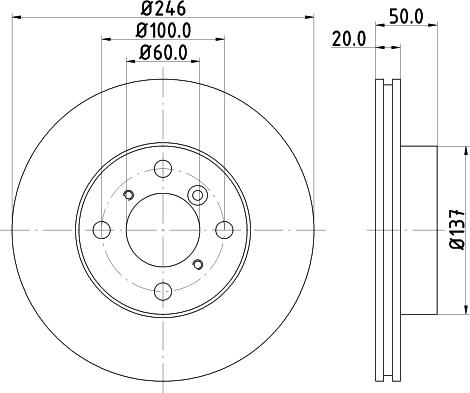 DON PCD21262 - Гальмівний диск autocars.com.ua