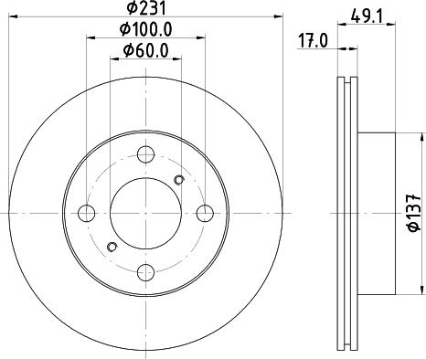 DON PCD21282 - Гальмівний диск autocars.com.ua