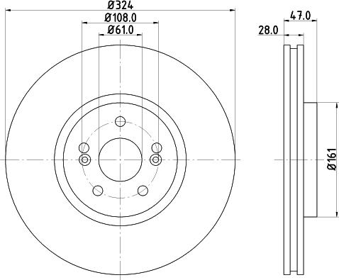 DON PCD21321 - Гальмівний диск autocars.com.ua