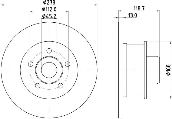 DON PCD21401 - Тормозной диск avtokuzovplus.com.ua