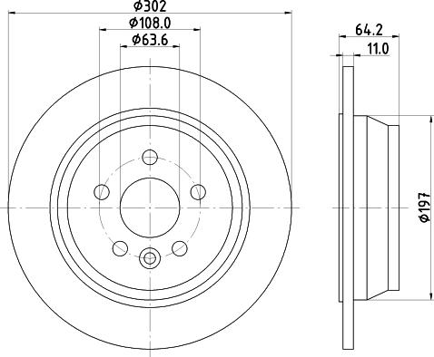 DON PCD21482 - Тормозной диск avtokuzovplus.com.ua