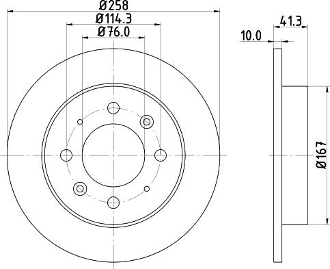 DON PCD21512 - Гальмівний диск autocars.com.ua