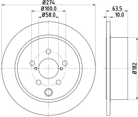 DON PCD21612 - Тормозной диск avtokuzovplus.com.ua