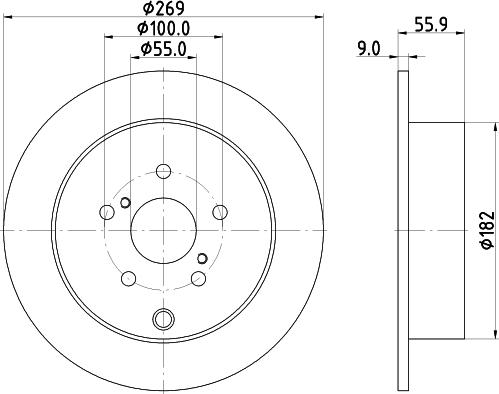 DON PCD21632 - Гальмівний диск autocars.com.ua