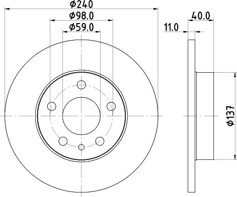 DON PCD21692 - Гальмівний диск autocars.com.ua