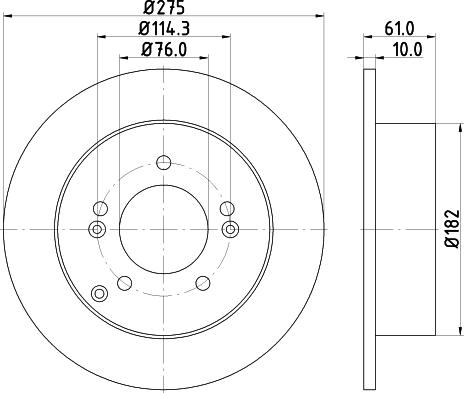 DON PCD21702 - Гальмівний диск autocars.com.ua