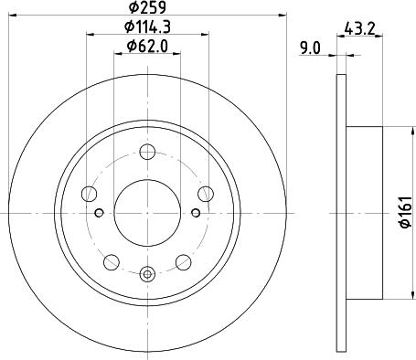 DON PCD21712 - Тормозной диск avtokuzovplus.com.ua