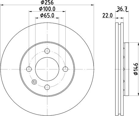 DON PCD21732 - Гальмівний диск autocars.com.ua