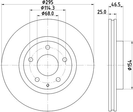 DON PCD21822 - Гальмівний диск autocars.com.ua