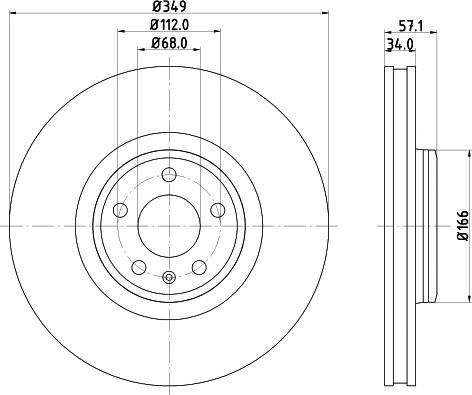 DON PCD21891 - Гальмівний диск autocars.com.ua