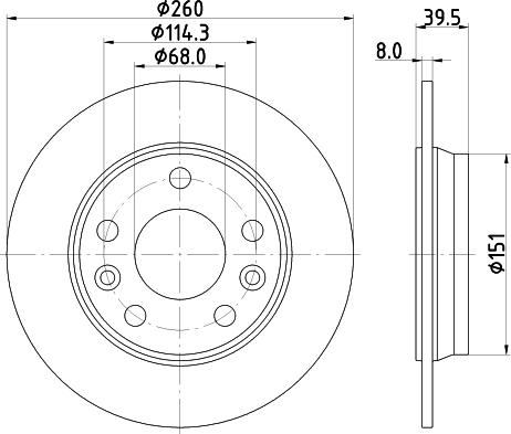 DON PCD21962 - Гальмівний диск autocars.com.ua