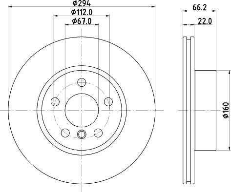 DON PCD22052 - Гальмівний диск autocars.com.ua