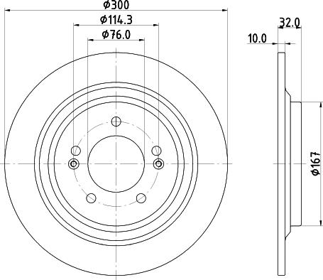 DON PCD22102 - Гальмівний диск autocars.com.ua