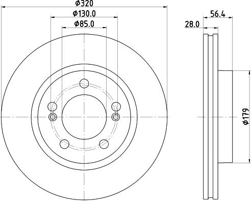 DON PCD22111 - Гальмівний диск autocars.com.ua