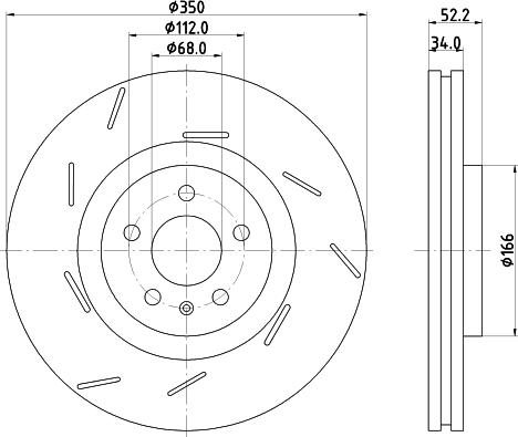 DON PCD22151 - Гальмівний диск autocars.com.ua