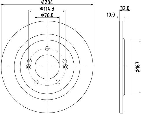 DON PCD22212 - Гальмівний диск autocars.com.ua