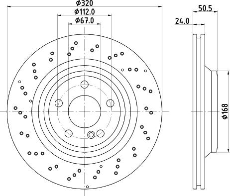 DON PCD22352 - Гальмівний диск autocars.com.ua