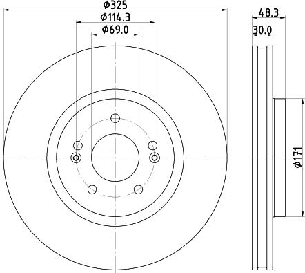 DON PCD22361 - Гальмівний диск autocars.com.ua