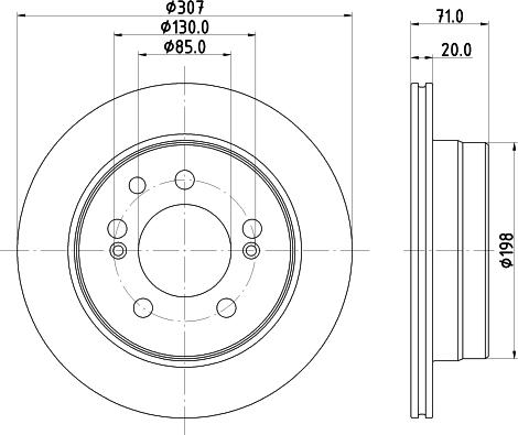 DON PCD22492 - Гальмівний диск autocars.com.ua