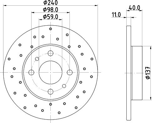 DON PCD22602 - Гальмівний диск autocars.com.ua