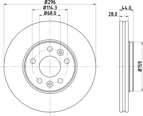 DON PCD22762 - Гальмівний диск autocars.com.ua