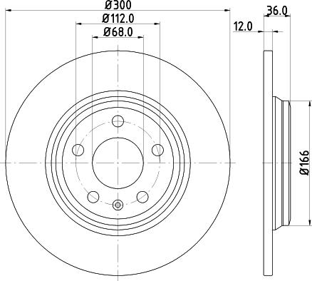 DON PCD22922 - Гальмівний диск autocars.com.ua