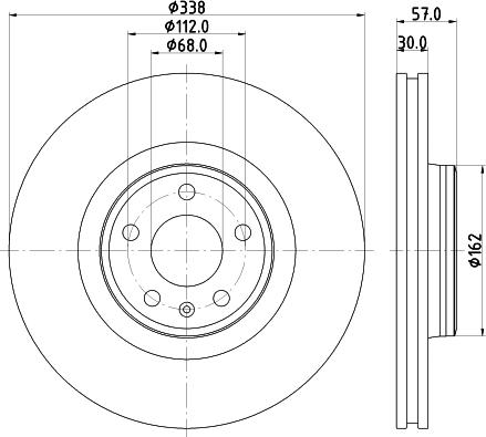 DON PCD22971 - Гальмівний диск autocars.com.ua