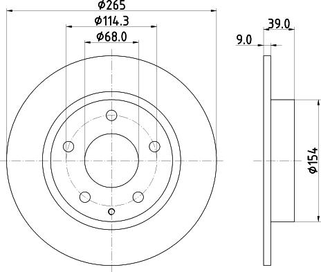 DON PCD23012 - Гальмівний диск autocars.com.ua