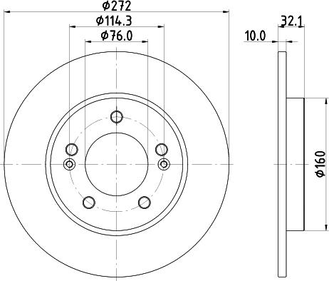 DON PCD23062 - Тормозной диск avtokuzovplus.com.ua