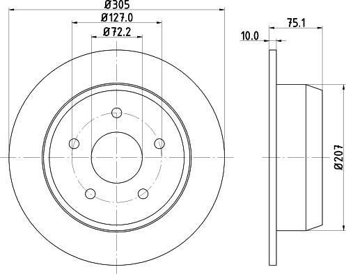 DON PCD23092 - Тормозной диск autodnr.net