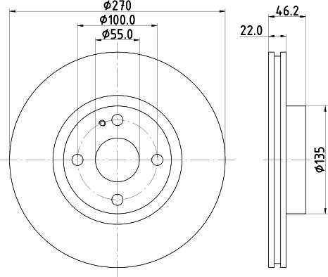 DON PCD23102 - Тормозной диск autodnr.net