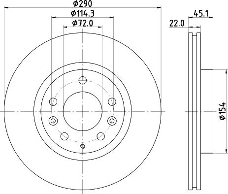 DON PCD23152 - Гальмівний диск autocars.com.ua