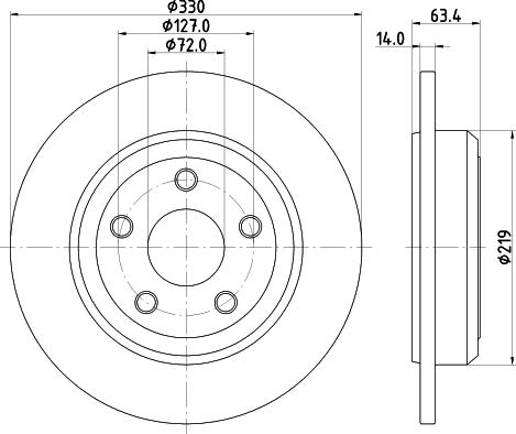 DON PCD23202 - Тормозной диск avtokuzovplus.com.ua