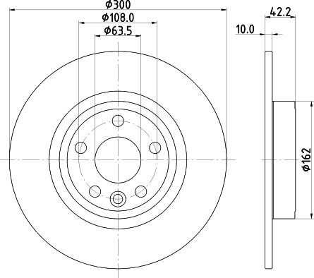 DON PCD23562 - Гальмівний диск autocars.com.ua