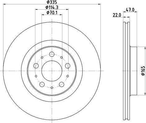 DON PCD23642 - Гальмівний диск autocars.com.ua