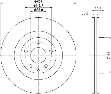 DON PCD23691 - Гальмівний диск autocars.com.ua