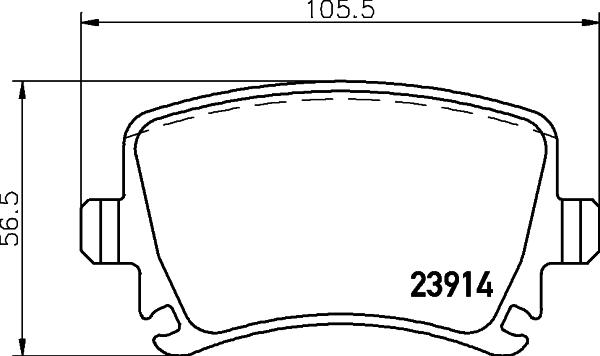 DON PCP1004 - Тормозные колодки, дисковые, комплект autodnr.net