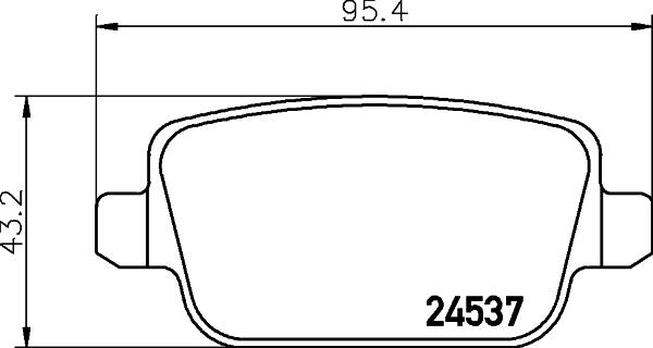 DON PCP1026 - Тормозные колодки, дисковые, комплект avtokuzovplus.com.ua